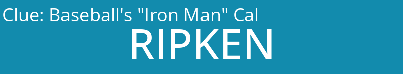 Baseball's "Iron Man" Cal