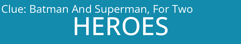 Batman And Superman, For Two