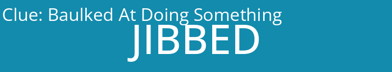 Baulked At Doing Something