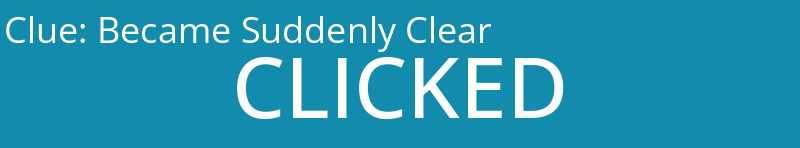 Became Suddenly Clear