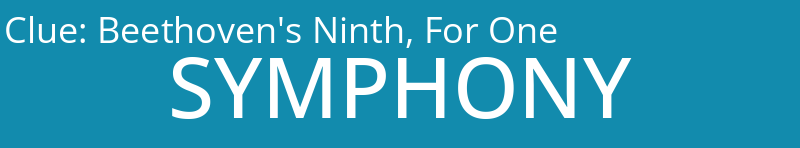 Beethoven's Ninth, For One