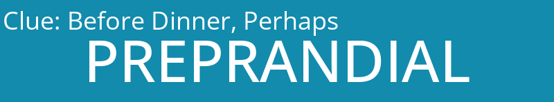 Before Dinner, Perhaps