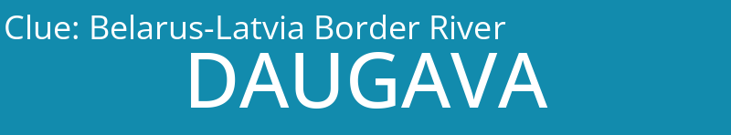 Belarus-Latvia Border River