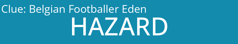 Belgian Footballer Eden