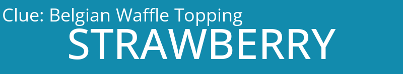 Belgian Waffle Topping