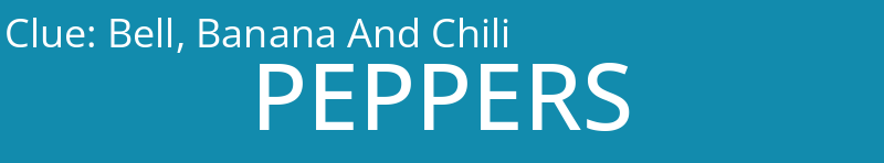 Bell, Banana And Chili