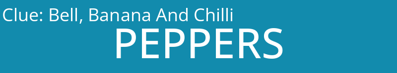 Bell, Banana And Chilli