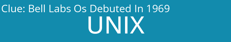 Bell Labs Os Debuted In 1969