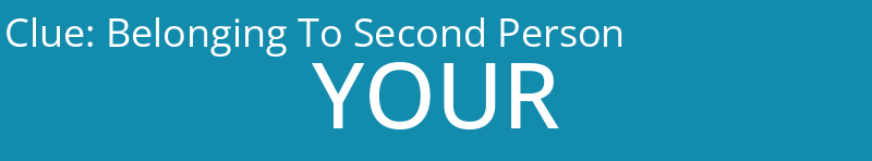 Belonging To Second Person