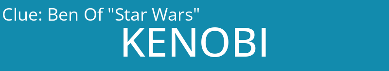 Ben Of "Star Wars"