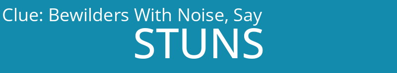 Bewilders With Noise, Say