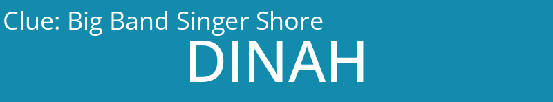 Big Band Singer Shore