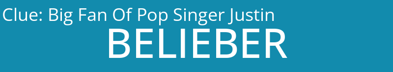 Big Fan Of Pop Singer Justin