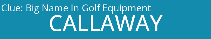 Big Name In Golf Equipment