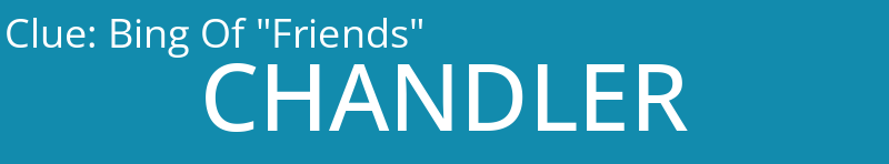 Bing Of "Friends"