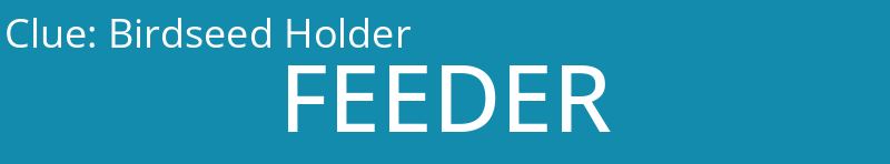 Birdseed Holder