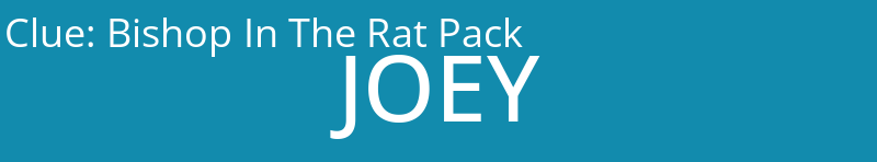 Bishop In The Rat Pack