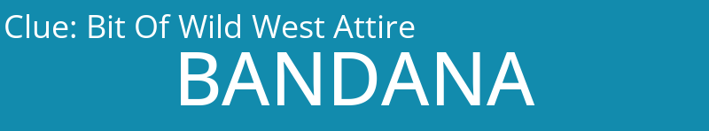 Bit Of Wild West Attire