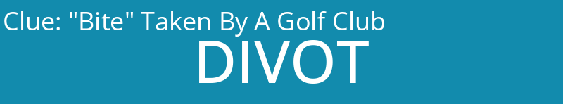 "Bite" Taken By A Golf Club