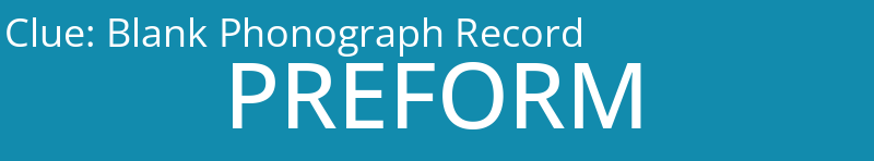 Blank Phonograph Record