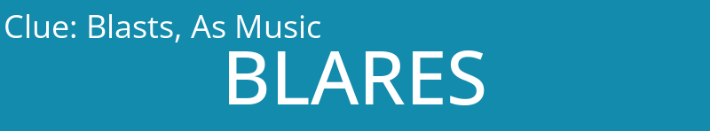 Blasts, As Music