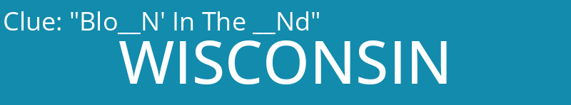 "Blo__N' In The __Nd"