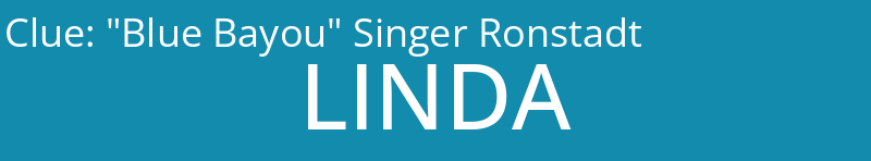 "Blue Bayou" Singer Ronstadt