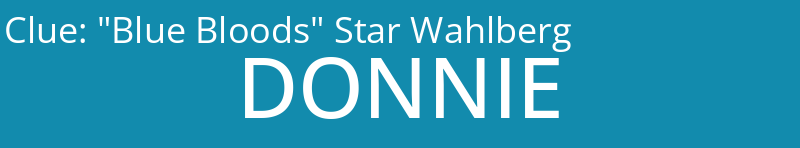 "Blue Bloods" Star Wahlberg