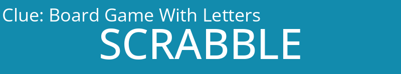 Board Game With Letters