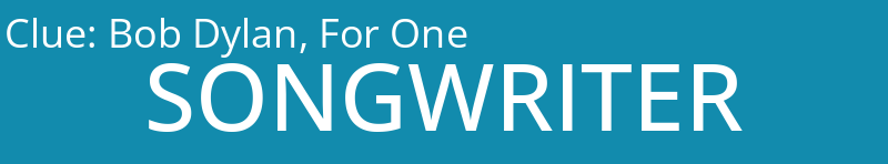 Bob Dylan, For One