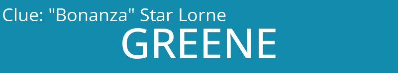 "Bonanza" Star Lorne