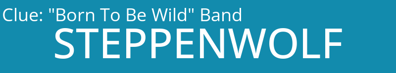 "Born To Be Wild" Band