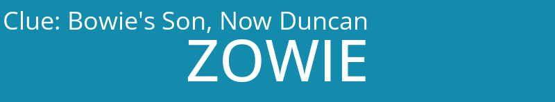 Bowie's Son, Now Duncan