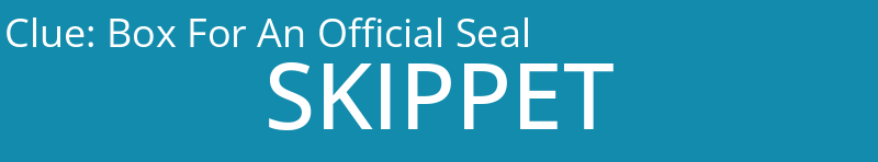 Box For An Official Seal
