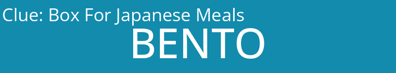 Box For Japanese Meals