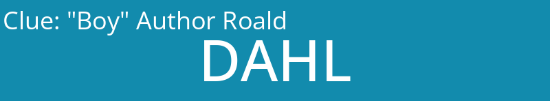 "Boy" Author Roald