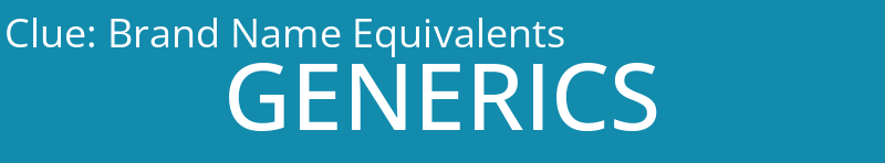 Brand Name Equivalents