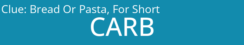 Bread Or Pasta, For Short