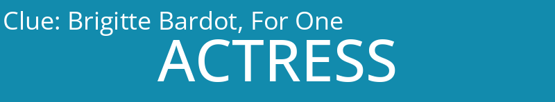 Brigitte Bardot, For One