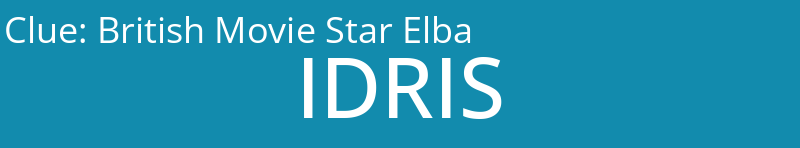 British Movie Star Elba