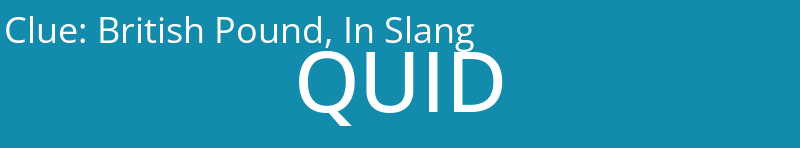 British Pound, In Slang