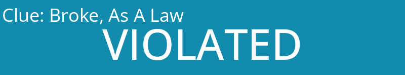 Broke, As A Law