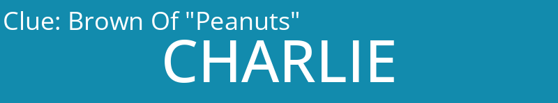 Brown Of "Peanuts"