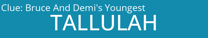 Bruce And Demi's Youngest