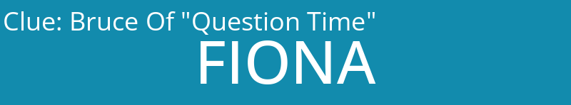 Bruce Of "Question Time"