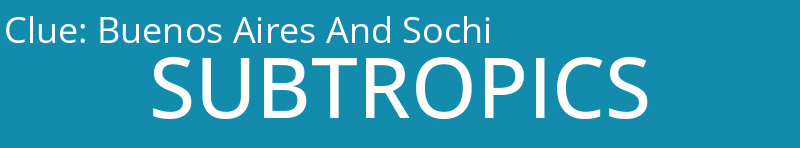 Buenos Aires And Sochi
