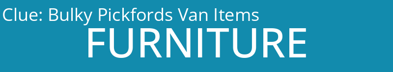 Bulky Pickfords Van Items