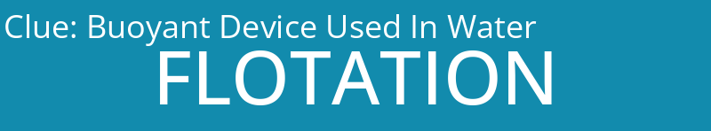 Buoyant Device Used In Water