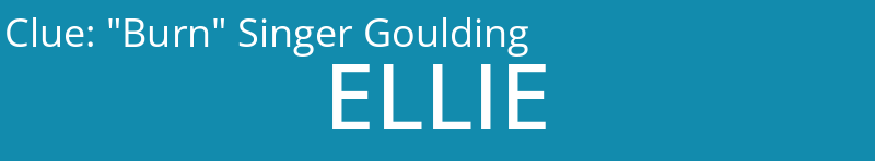 "Burn" Singer Goulding