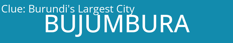 Burundi's Largest City